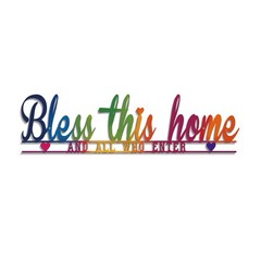 Bless This Home Wall Decor, Blessed Wall Decor, Metal Bless This Home Sign, M…