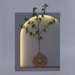 3D Sandstone Wall Art Painting, White, 23.6 * 31.5in, Living Room, Bedroom