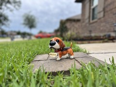 Cute Beagle Dog Welcome Sign Statue Figurine Garden Yard Outdoor Home Decor Pupp