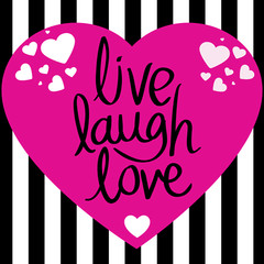 Live Laugh Love Inspirational Sign or Door Hanger