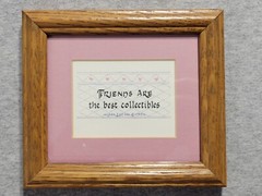 1989 Friends Are The Best Collectibles Wall Hanging Plaque Framed 6 1/8″x5 3/8″