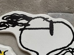NEW Peanuts Biker Snoopy & Woodstock on Chopper Motorcycle Wooden Wall Art