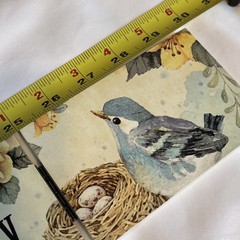 Count Your Blessings Folding Wood Word Art Birds Flowers 3″ X 30″
