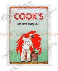 Cook’s Paint Varnish reducer metal tin sign cute collectible home decor