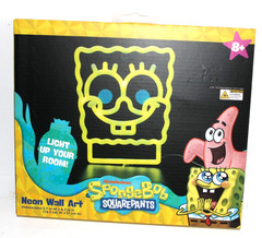 Sponge Bob SquarePants WALL DECOR Neon Wall Art Battery Operated NEW