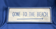 Decorative Gone to The Beach Sign 19″x7″ Beach House Seashore Vacation