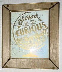 Kirkland’s Inspirational Wall Plaque Blessed Are The Curious Gold Framed