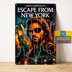 Escape From New York Movie Metal Poster – Tin Sign – Size 8*12inch