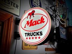 Mack Trucks LED Light Box | USB Powered Garage Sign | RGB Option