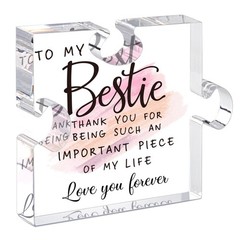 Bestie Gifts for Women Friendship 0.6″ Thickness Acrylic Puzzle & Gift Box,G…