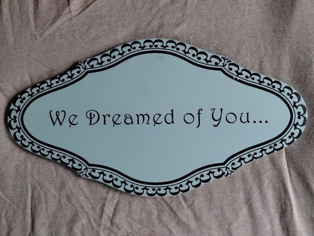 Picture We Dreamed of You Nursery Decorative Wooden Plaque Blue Scalloped Oval