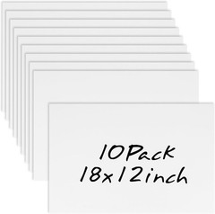10 Pack 18” X 12” White Corrugated Plastic Sign Blank Board Double Sided for G