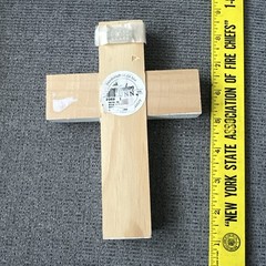 Rustic Handmade American Flag Wooden Cross, Wall Hanging 7 1|2 inch