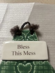 Smoky Mountain Pottery Bless This Mess Wall Plaque