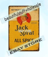 Jack Sprat All Spice collectible kitchen dinner tin sign