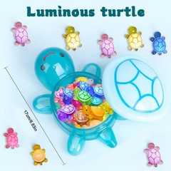 1PC Night Glow Large Turtle+100pcs Mini Luminous Turtles Figurines Resin