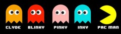 Pac Man Sign Pinky Inky Blinky Clyde Metal