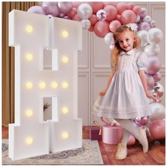 Elegant 4FT Marquee Letter H for Birthday & Wedding Decor – Foam Board