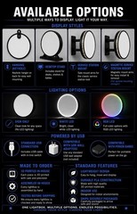 Kenwood Round LED Light Box | USB Powered Car Audio Garage Sign | RGB Option