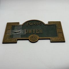 Celtic Fáilte Dwyer Family Name Plate Plaque Irish Welcome Aluminum Alloy Sign