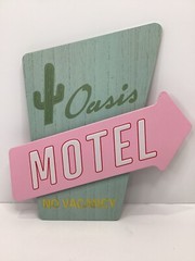 Target Summer Theme Oasis Motel Novelty Wall Decor Sign Bullseye Playground 2024