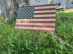Wooden American Flag  24in x 16in | Rustic American Flag | Wood Wall Art 