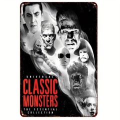 Universal Classic Monsters Collection Vintage Tin Metal Sign Wall Art 8×12