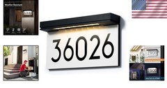 Outdoor LED Address Plaque, Warm White Illumination