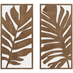Wall Décor for Living Room – Birch Botanical Two-Tone, Home Accent Modern Kit…