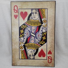 Queen Of Hearts Wall Hanging 13×19″ Silver Buffalo Hobby Lobby Good Prtcl Board