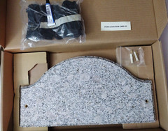 ARCH White/grayinsh/black color Granite Stone Address Plaque Personal Address