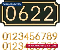 House Numbers for Outside, Address Plaques, Mailbox Numbers, 2 Sets of Numbers f