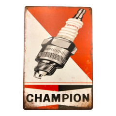 Champion Sign / Spark Plug Signs / Champion Spark Plug / Mechanic Sign / Garage