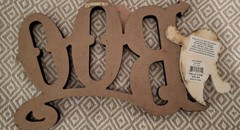 Wooden Boo Hanging Ghost Sign AS IS