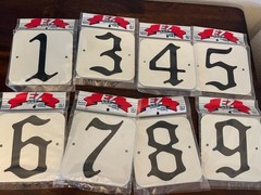 EZ See Super Reflective Metal Numbers for House or Business 5 x 5″ You Choose #