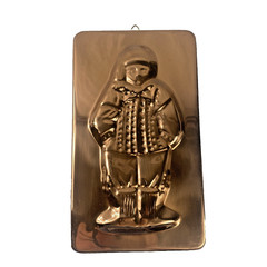 Vintage Copper Tin Wall Mold Scandinavian Figure Farmhouse Kitchen Decor