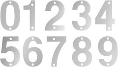 5 Inch Stainless Steel House Number, 0 To 9 Outdoor Floating Metal Doorplates
