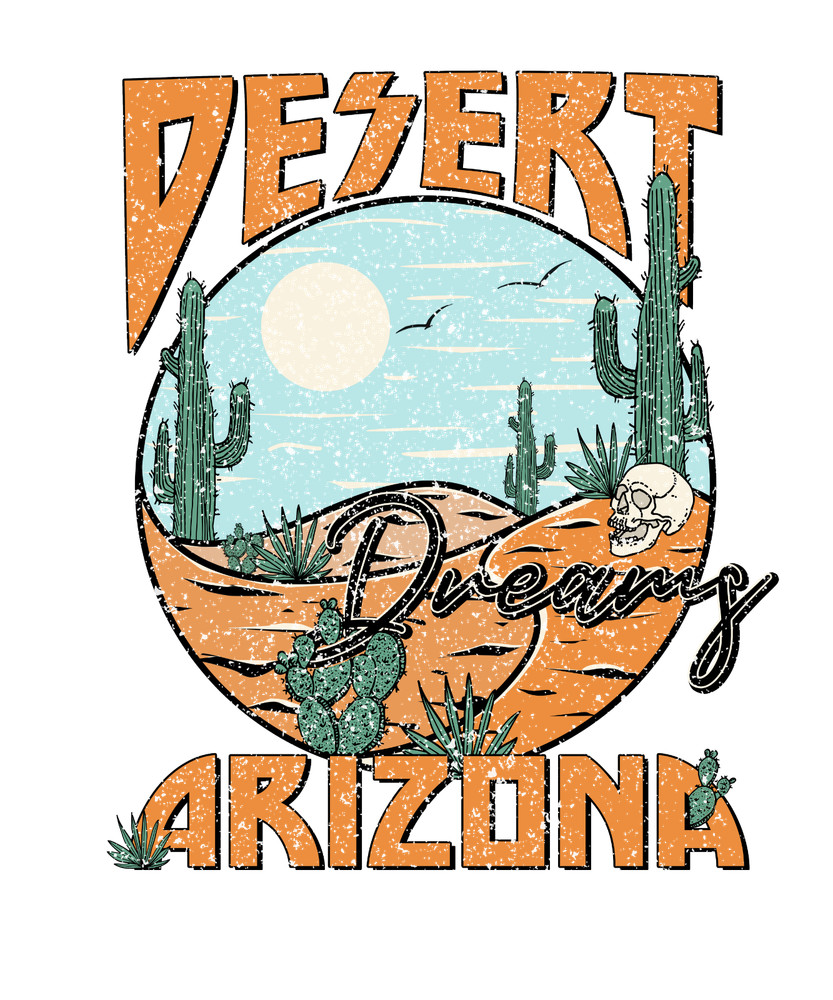 DESERT DREAMS Sublimation Print Ready to Press, Heat Transfer PICK YOUR SIZE