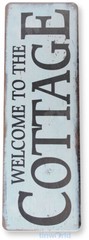 TIN SIGN Welcome to the Cottage Metal Décor Art Farm Shop Beach Kitchen A678