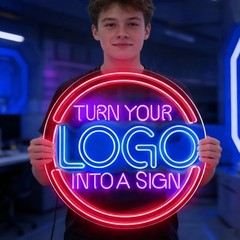 Create Your Neon Sign Custom Logo Sign For Wedding Store, Office, Bedroom Decor