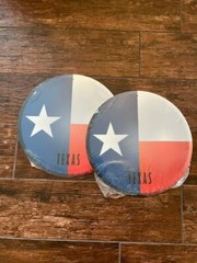 Texas State Tin Signs (2) 12 inches wide, brand new