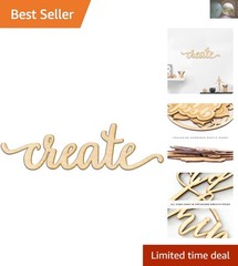 Personalized 12×3 Create Script Wooden Wall Decor – Rustic Elegance for Any Room