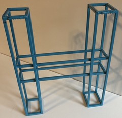 Wall Or Room Decor Teal Metal Letter “H” Hanging Or Free Standing