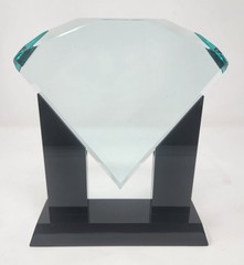 Blue -Green Tint Acrylic With Black Base Performance Award