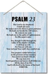 Inspirational Wood Art Signs Psalms 23- The Lord is My Shepherd Bible Verse