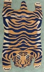 Tibetan Tiger Rugs 3×5 Feet Handmade 100% Woolen Hand Tufted For Home Decoration