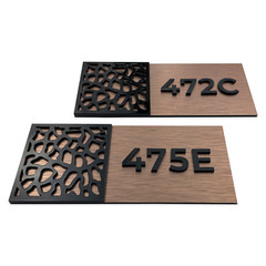Modern Suite Room Sign – Apartment Signage – Custom Numbers – Hotel Door Signs