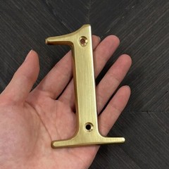 Solid Brass 4″ House Number Apartment Door Home Mailbox Address Outdoor Sign#0-9