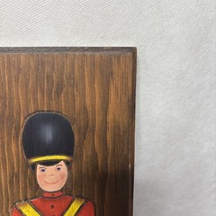 Wooden Toy Soldier Wall Art Plaque Hand Painted Christmas Decor 14”