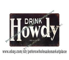 Drink Howdy dinning restaurant metal tin sign modern art posters